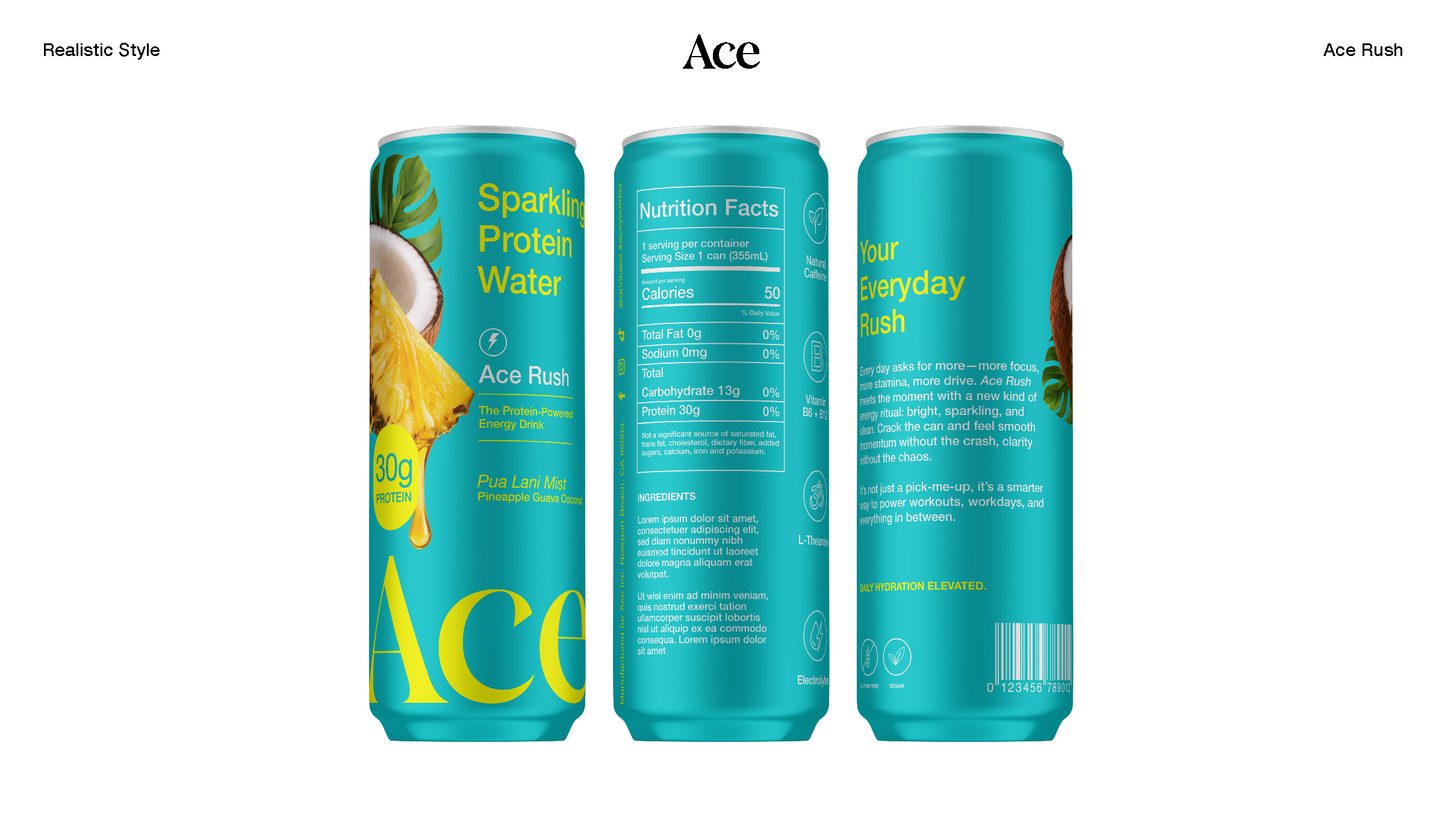 Pua Lani Mist — Ace Rush — Sparkling Protein Water